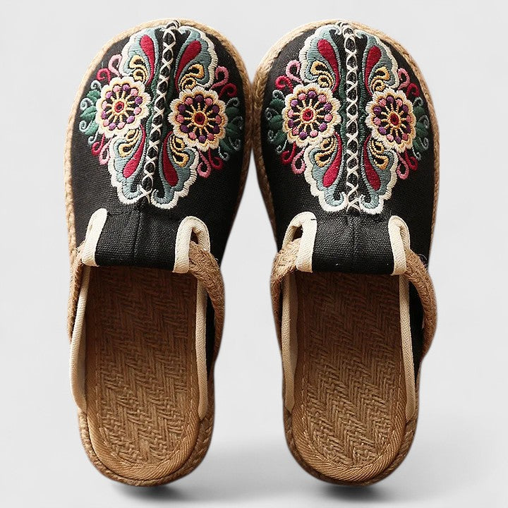 Marousse™ | Comfortable Handmade Floral Mules