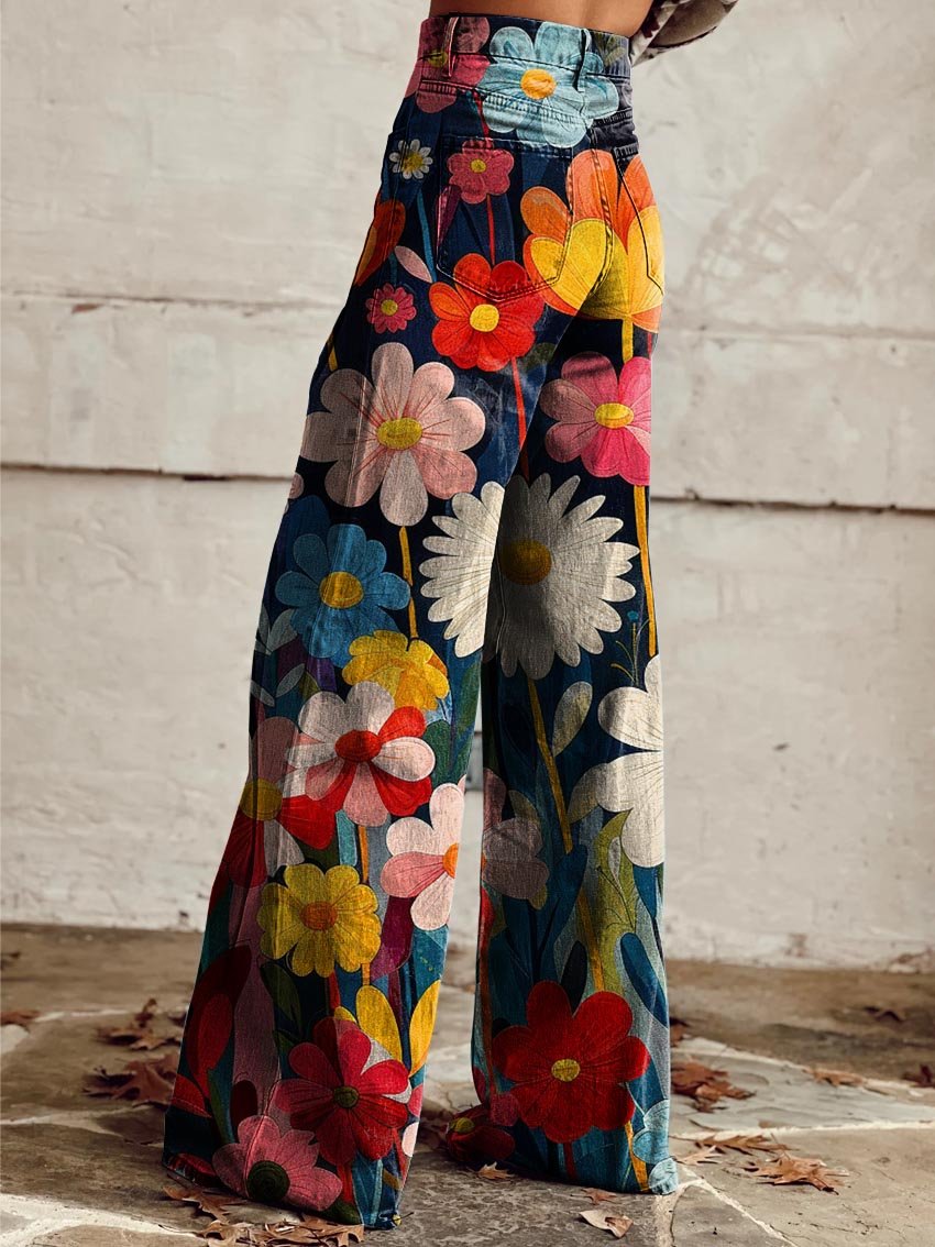 Léna - Floral Wide Pants