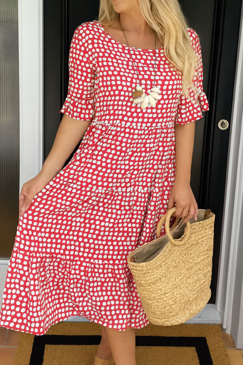 Iris | Sable Midi Dress