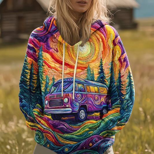 Azalea™ | Sunburst Print Hoodie